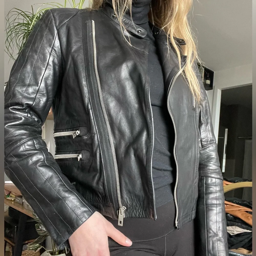 NWOT Rag & Bone Leather Motorcycle Jacket - Picture 11 of 15